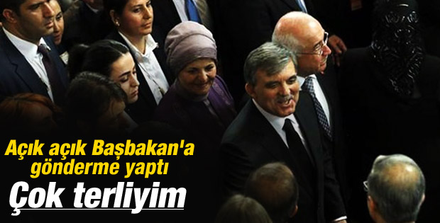 Gül’den Başbakan Erdoğan’a ter göndermesi