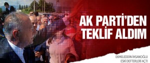 AK Parti’den Ekmeleddin İhsanoğlu’na teklif